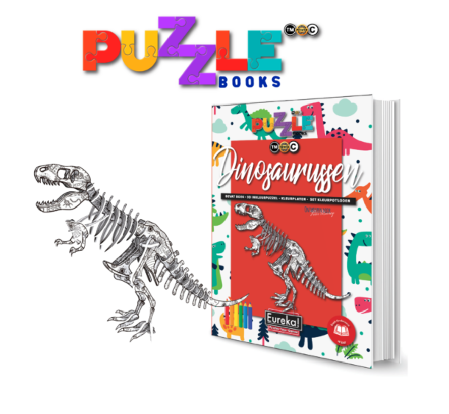 Puzzelboek 3D Dino's