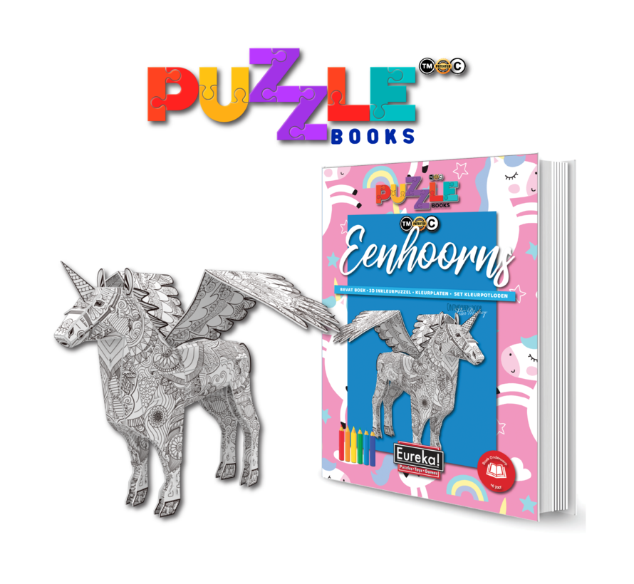 Puzzelboek 3D Eenhoorns