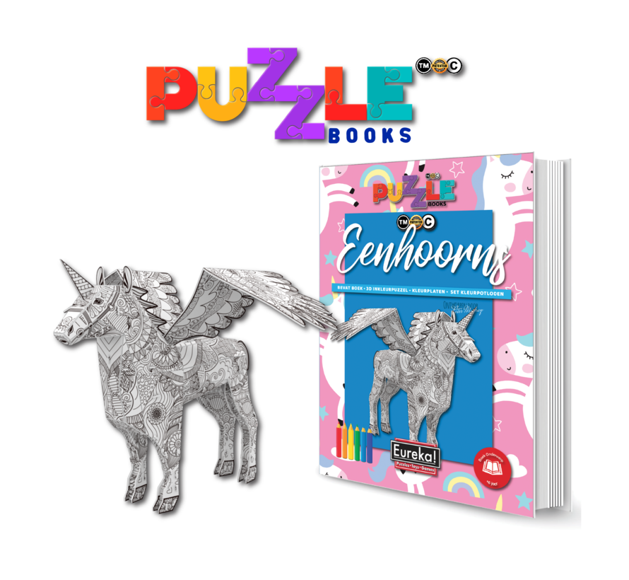 Puzzle Book 3D Unicorns