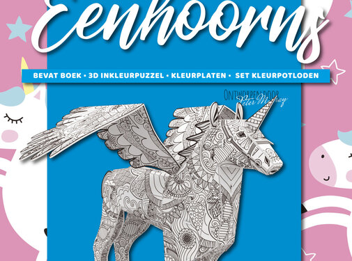 Eureka Puzzle Book 3D Unicorns