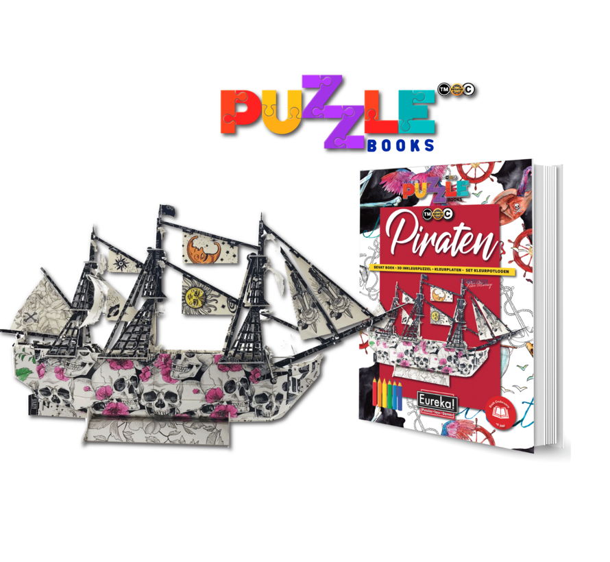 Puzzelboek 3D Piraten