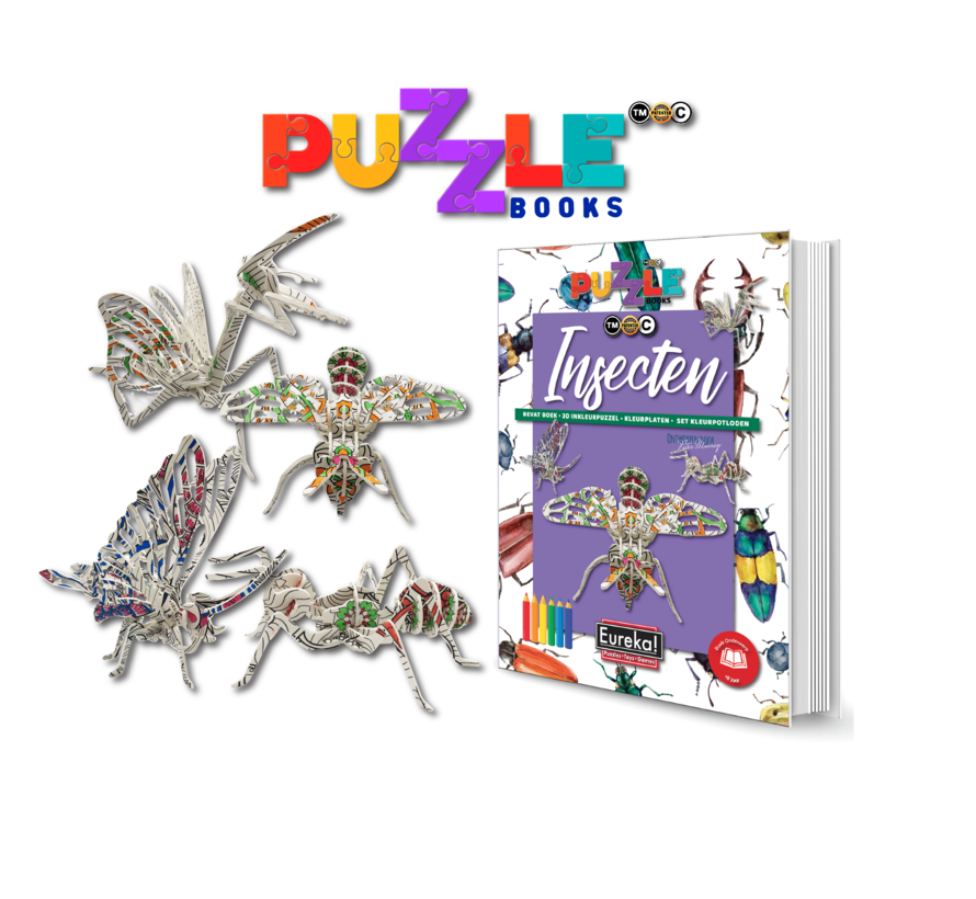 Puzzelboek 3D Insecten