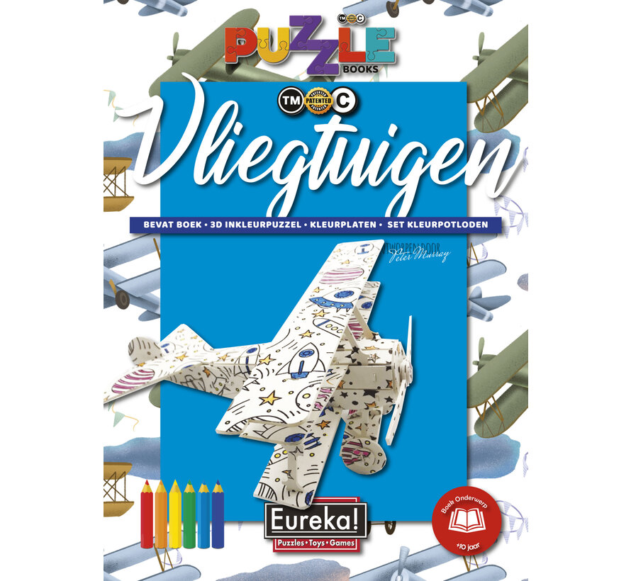 Puzzelboek 3D Vliegtuigen