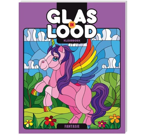 Image Books Glas in lood kleurboek Fantasie