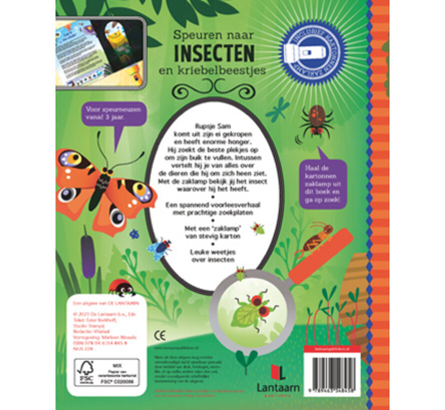 Zaklampboek Speuren naar insecten en kriebelbeestjes