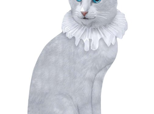 Sticky Tales Muursticker Karel Kat de Grote