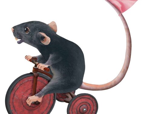 Sticky Tales Muursticker Mark de Muis