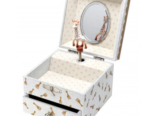 Sophie de Giraf Small Music Box White Brown