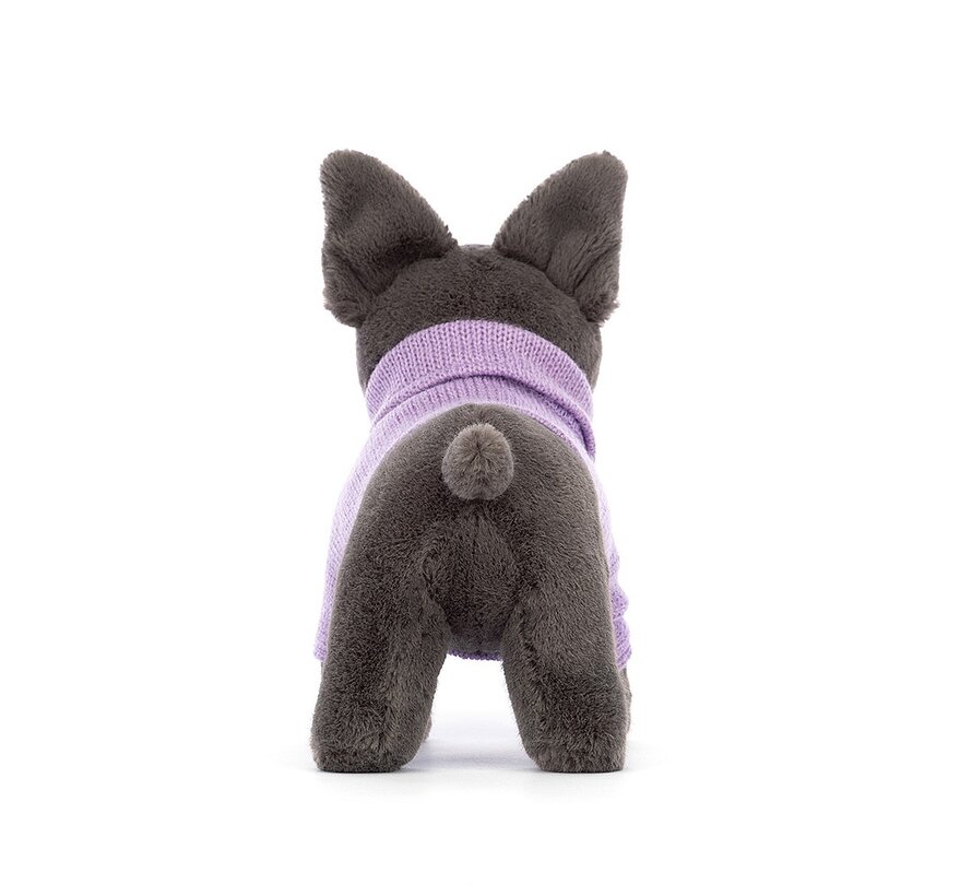 Sweater French Bulldog Purple