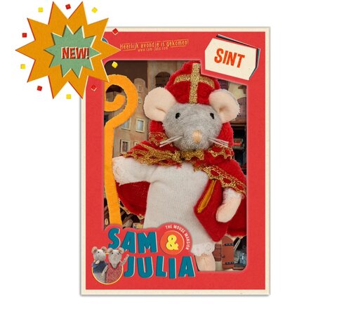 Sam&Julia Het Muizenhuis Knuffelmuis Sinterklaas