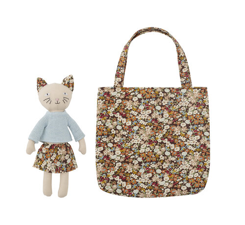 Bloomingville Knuffel Moe Kat met Tas