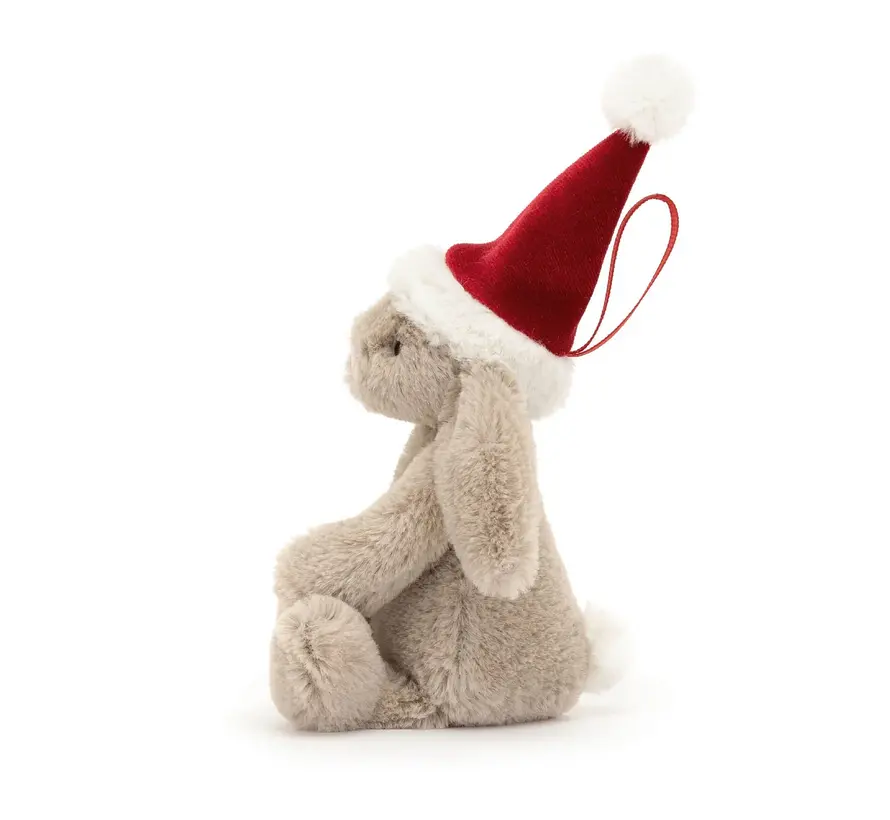 Knuffel Bashful Christmas Bunny Decoration