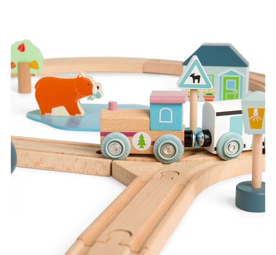 Train Set Woodland Animal