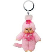 Monchhichi Keychain Plush Doll Cherry Blossom