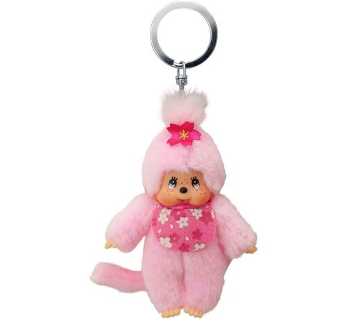 Monchhichi Keychain Plush Doll Cherry Blossom