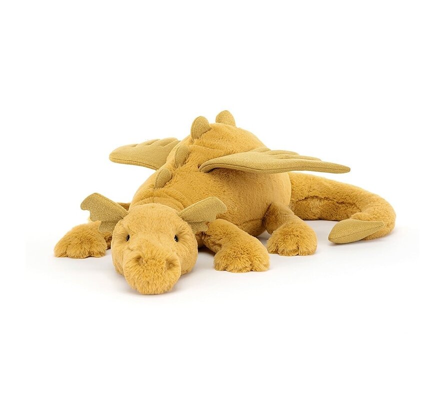 Knuffel Draak Golden Dragon Huge