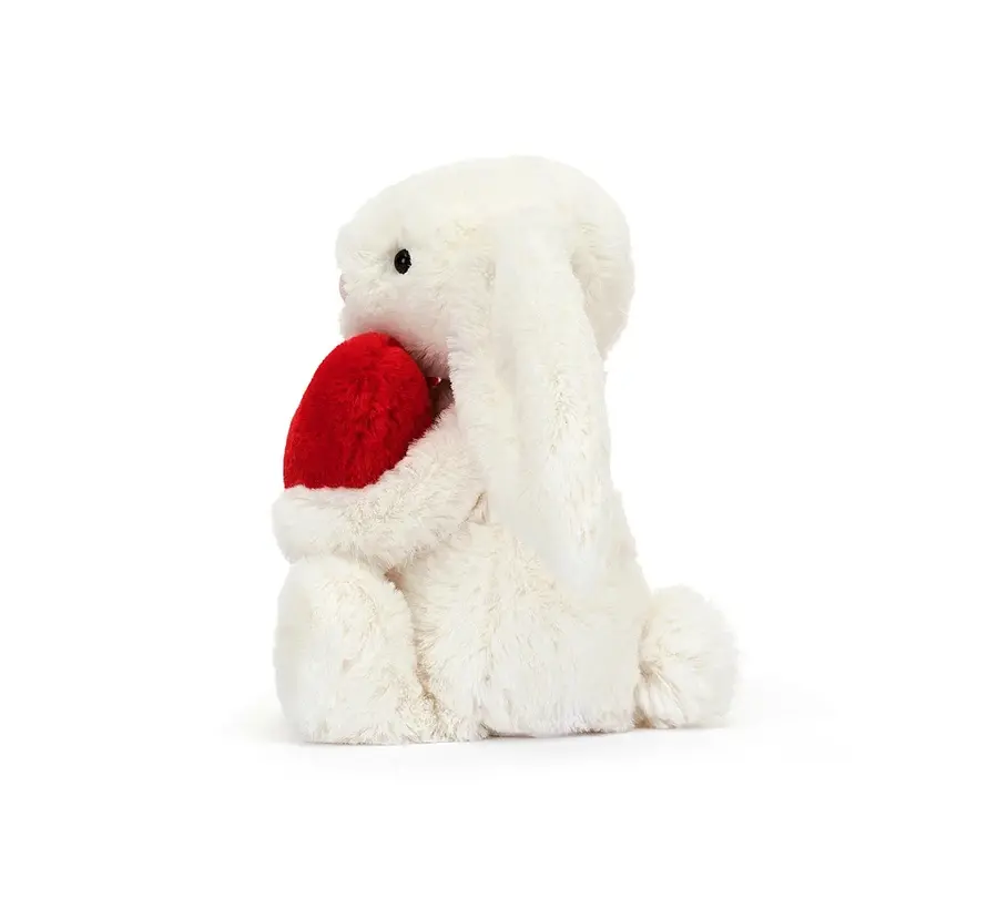 Bashful Red Love Heart Bunny Little