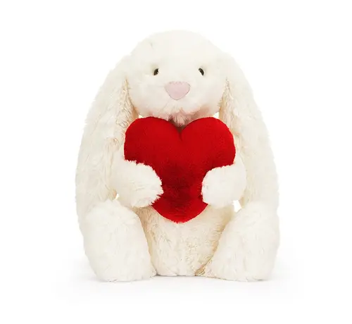 Jellycat Bashful Red Love Heart Bunny Original