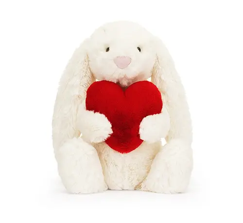 Jellycat Knuffel Konijn Bashful Red Love Heart Bunny Original
