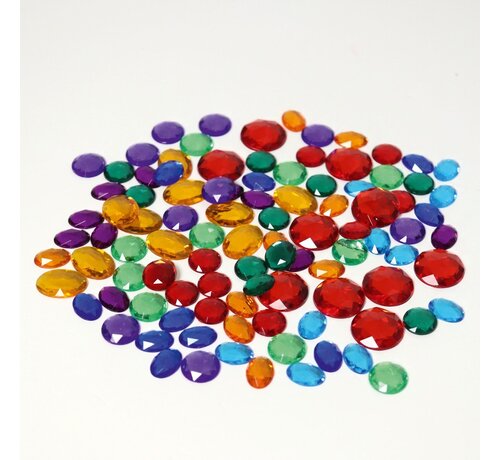 Grimm's 100 Small Acrylic Glitter Stones