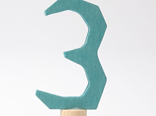 Grimm's Houten Cijfer 3 Antroposofisch 04530