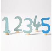 Grimm's Blue Decorative Numbers 1-5
