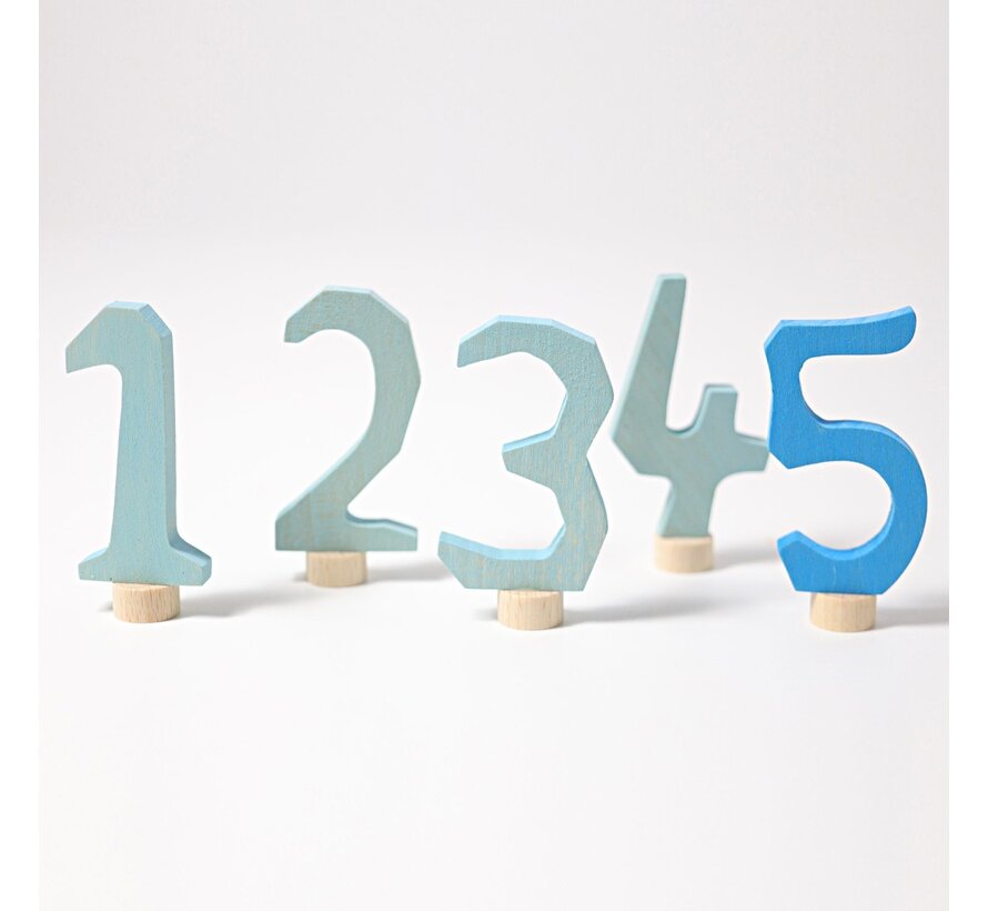 Blue Decorative Numbers 1-5