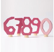 Grimm's Pink Decorative Numbers 6-9 and 0