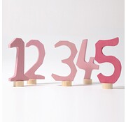 Grimm's Pink Decorative Numbers 1-5