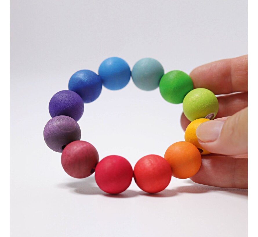 Rainbow Bead Ring