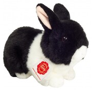 Hermann Teddy Soft Toy Hare Black White 23 cm