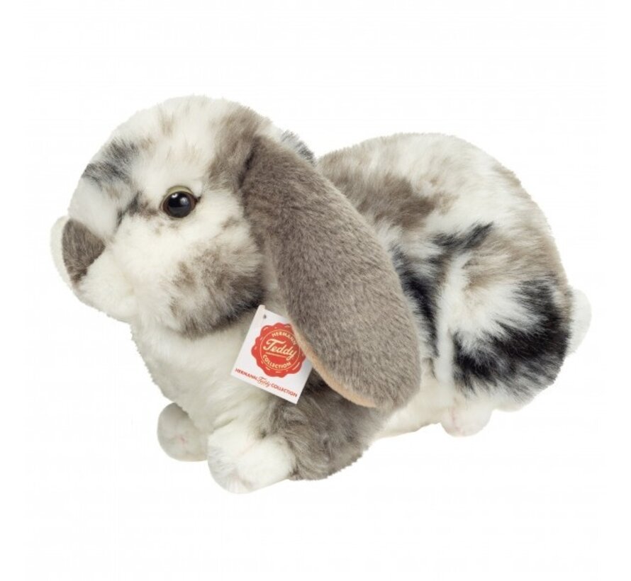 Soft Toy Rabbit Buck Grey White 23 cm