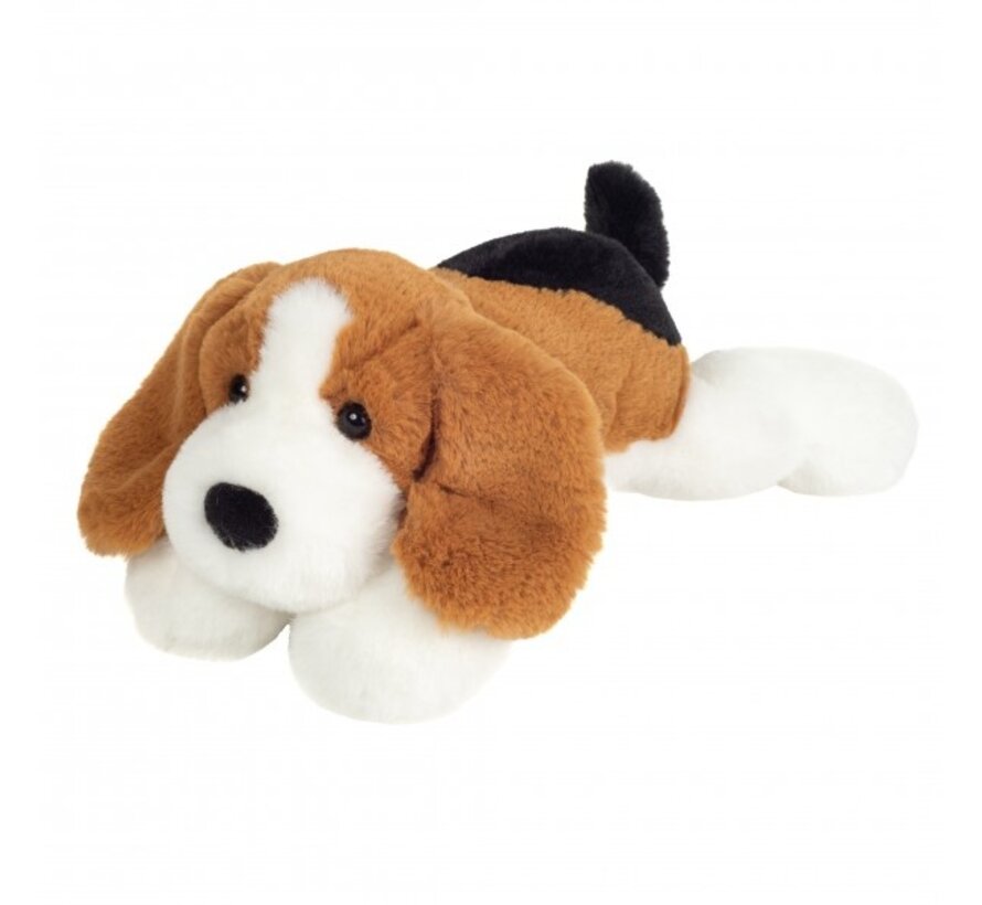 Knuffel Hond Liggend 29 cm