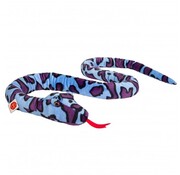 Hermann Teddy Soft Toy Snake Lilac Blue Spotted 175 cm