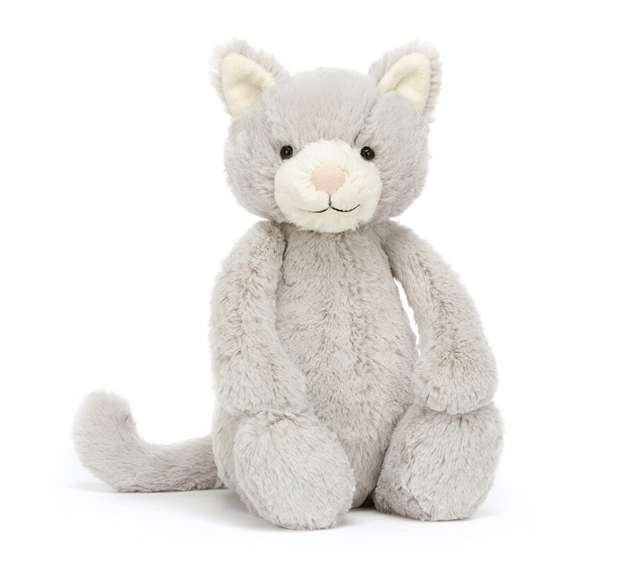 Knuffel Kat Bashful Grey Kitty Original