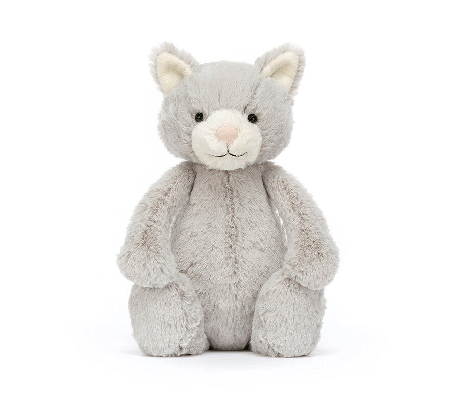 Knuffel Kat Bashful Grey Kitty Original