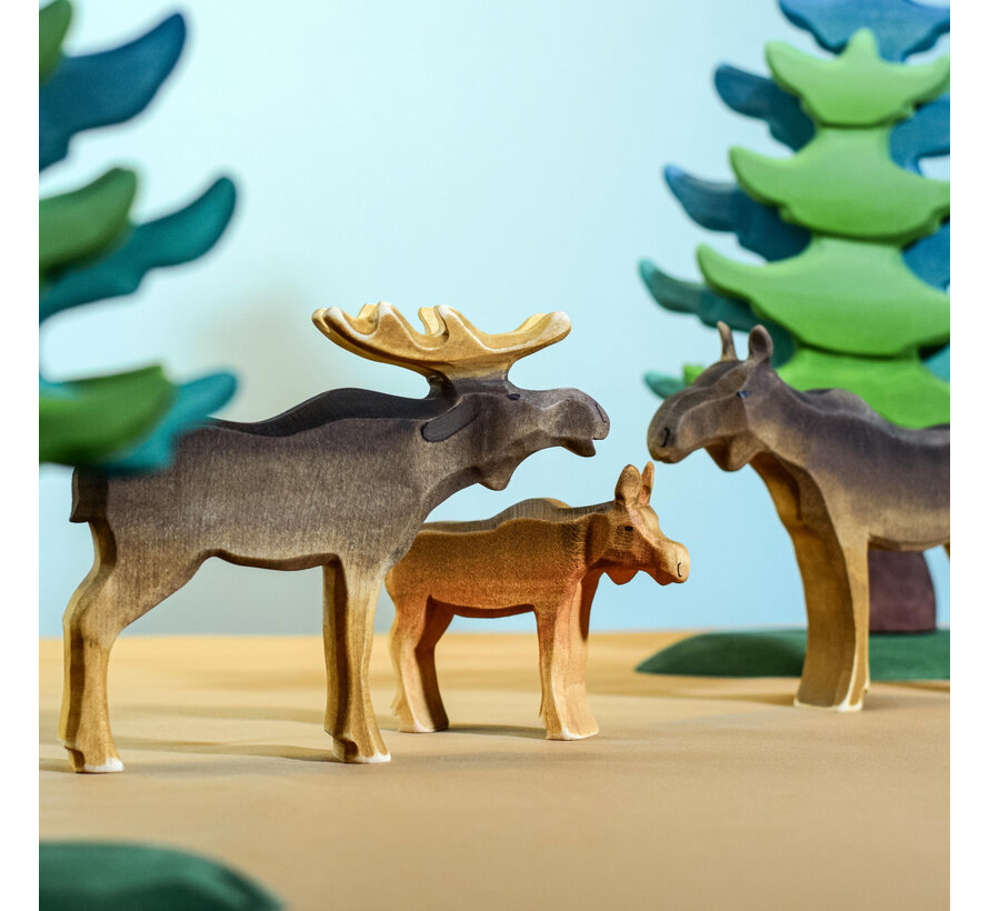 Moose Family set 3-pcs