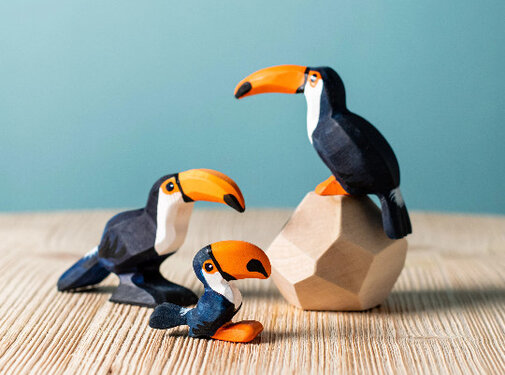 bumbu toys Toucan Family set 3-pcs