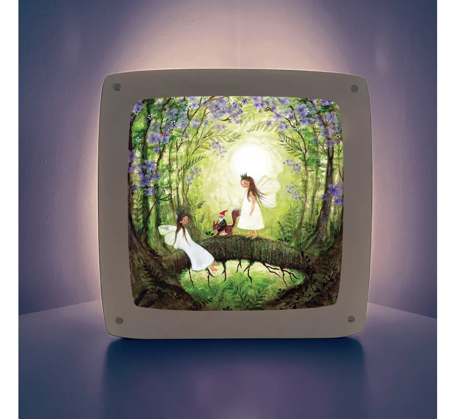 Seizoensplaat Fairies with Squirrel