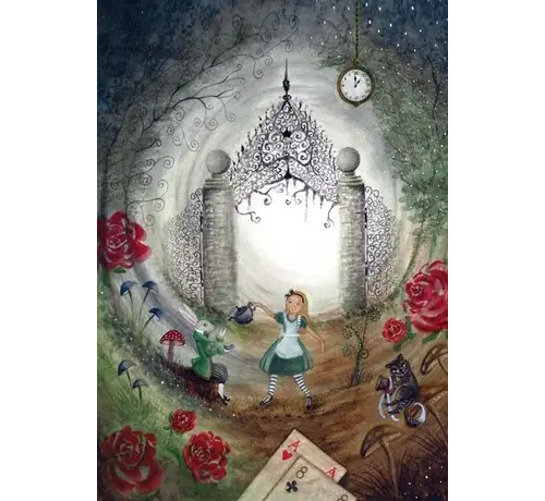 Bijdehansje Card Alice in Wonderland