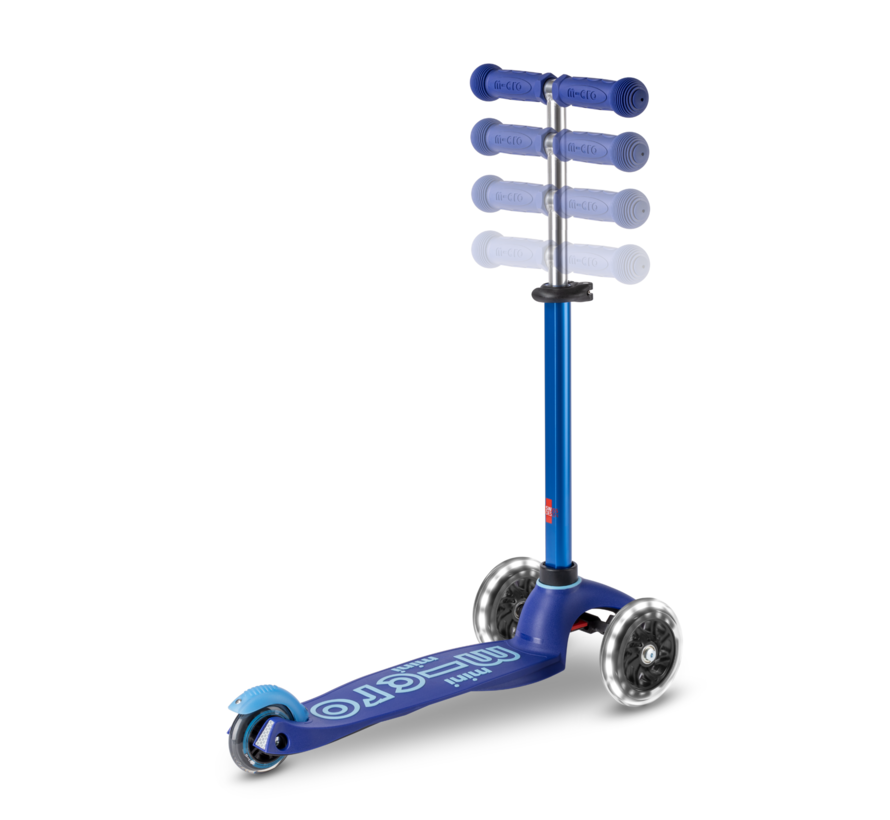 Micro Mini Deluxe 3in1 Push Blauw LED