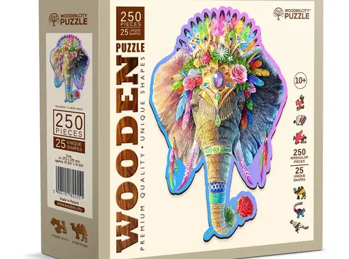 Wooden City Puzzel Hout Elegant Elephant 250pcs