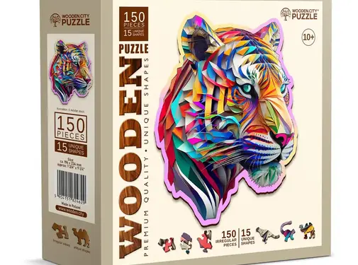 Wooden City Puzzel Hout Tiger 150pcs