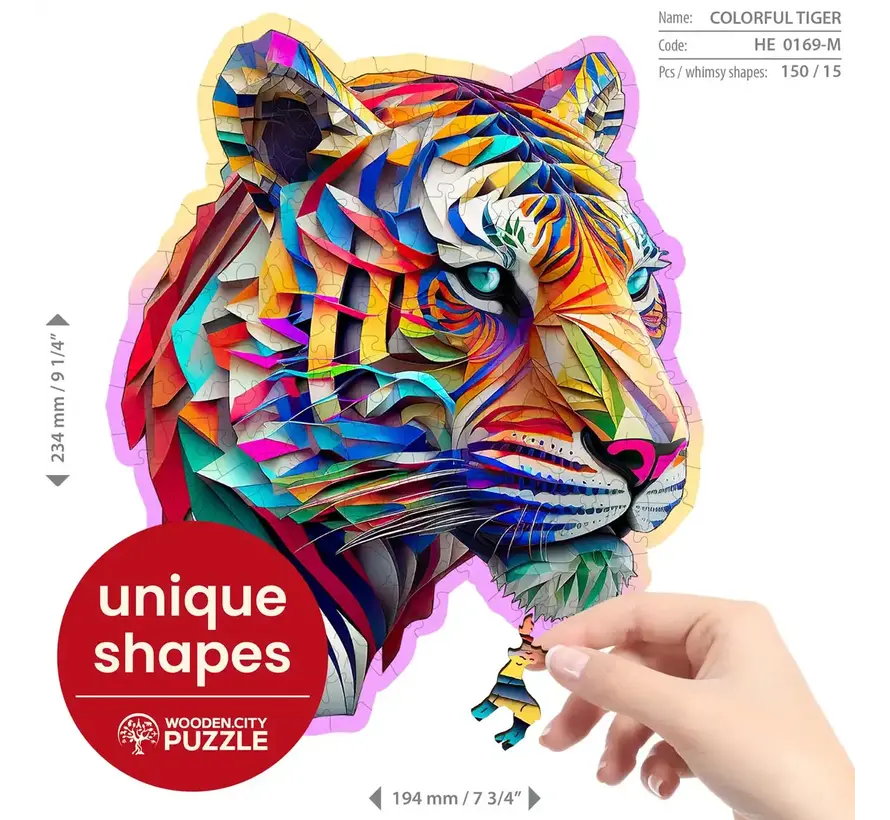 Puzzel Hout Tiger 150pcs