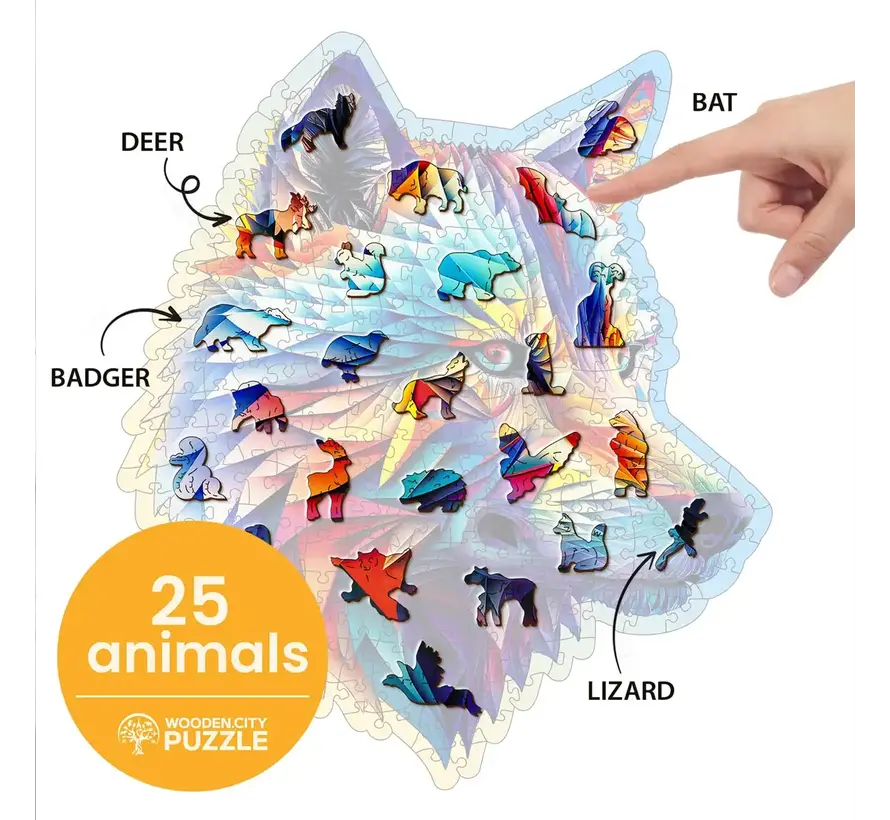 Puzzel Hout Classy Wolf 250pcs