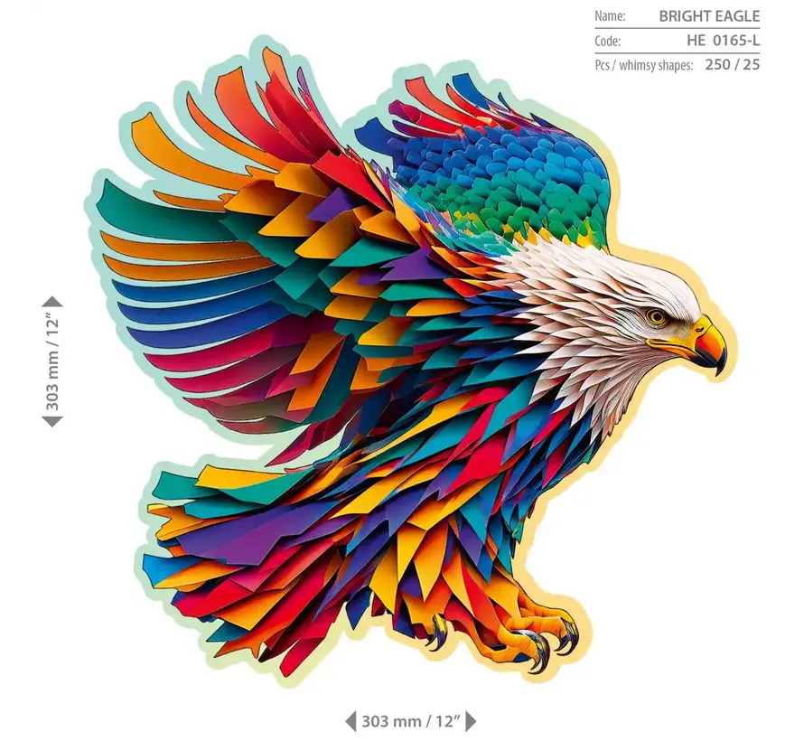 Puzzel Hout Bright Eagle 250pcs