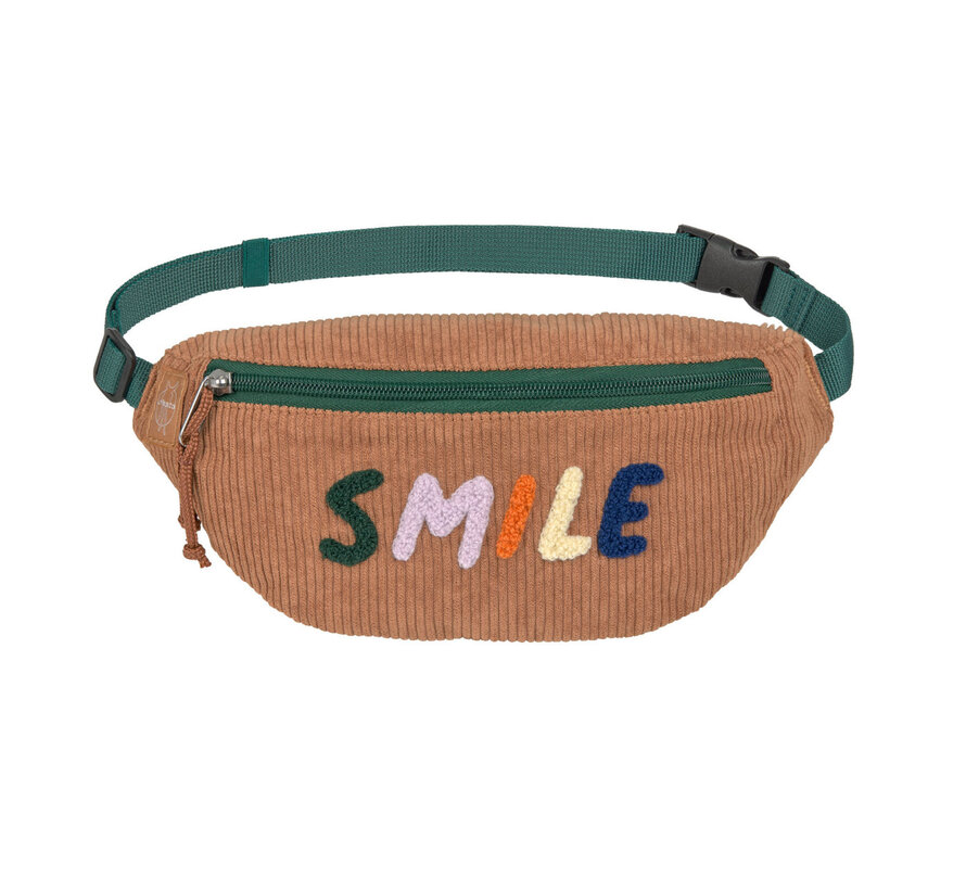 Mini Bum Bag Cord Little Gang Smile Caramel