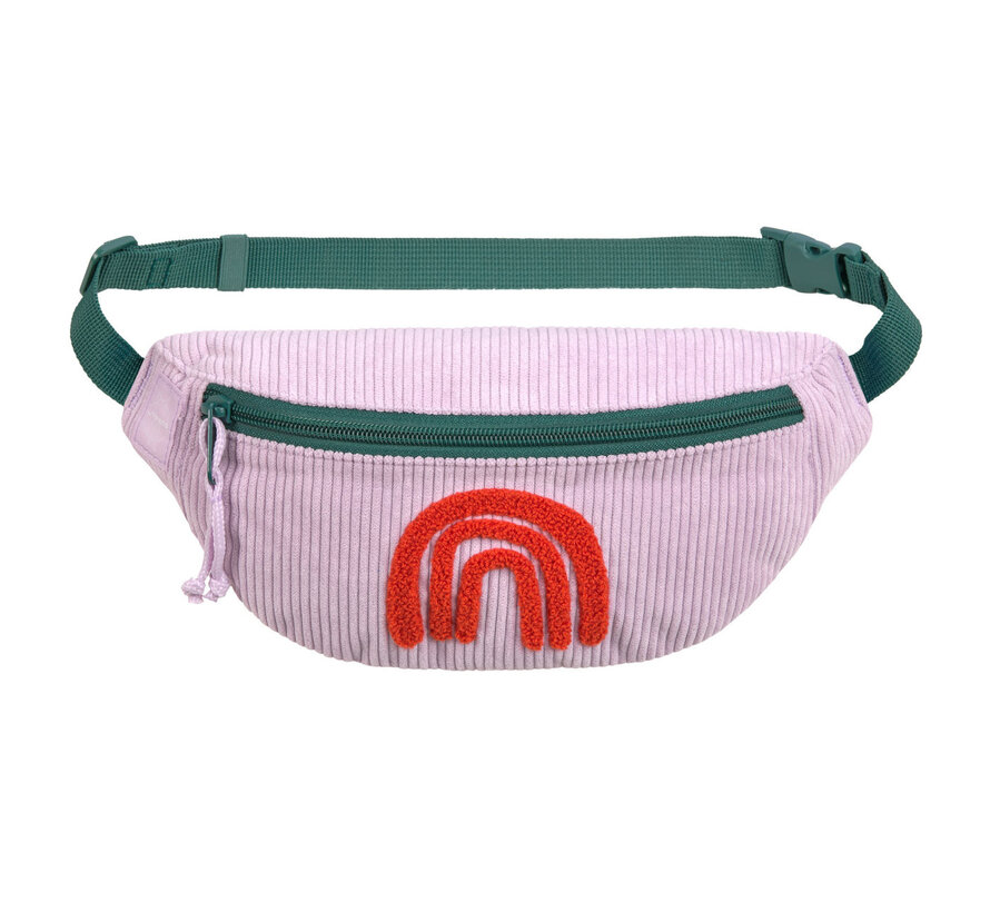 Mini Bum Bag Cord Little Gang Rainbow Lilac