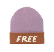 Lässig Merino Beanie Little Gang Free Caramel/Lilac