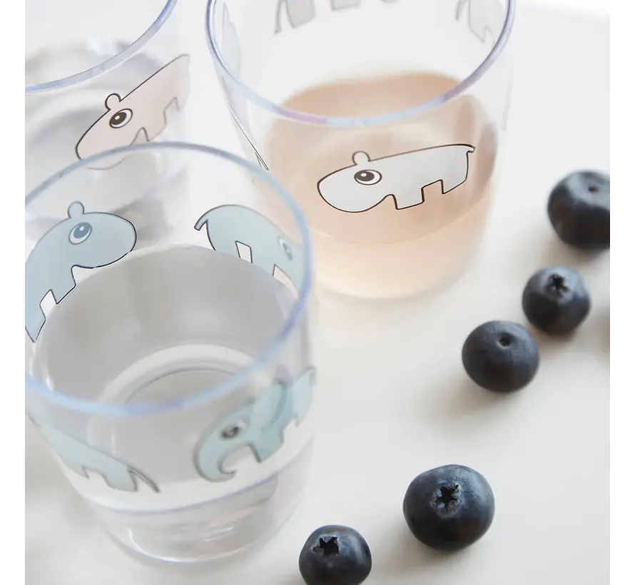 Yummy Mini Glas Deer friends Grey